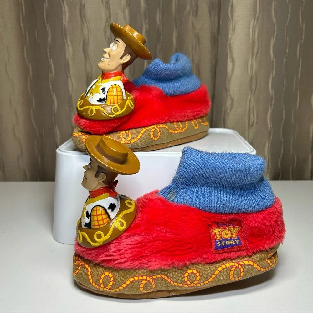 Vintage Disney Toy Story Hard Face Woody Toddler XL 11-12 Red Blue Brown